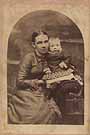 Isabelle Price Smith Kunkel and one of her children.